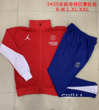 2024/25 Mens PSG x Jordan Jacket + Pants Training Suit red