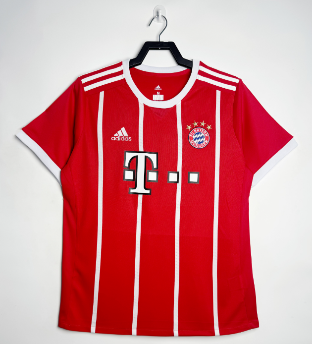 2017-18 Bayern Home red  Retro Soccer Jersey
