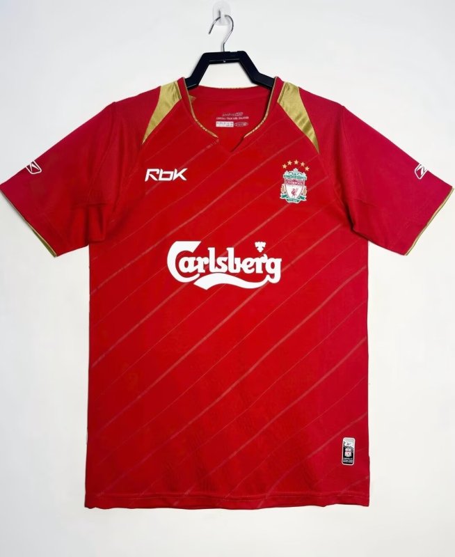 2001-01  Mens LIV red Retro home soccer  Jersey
