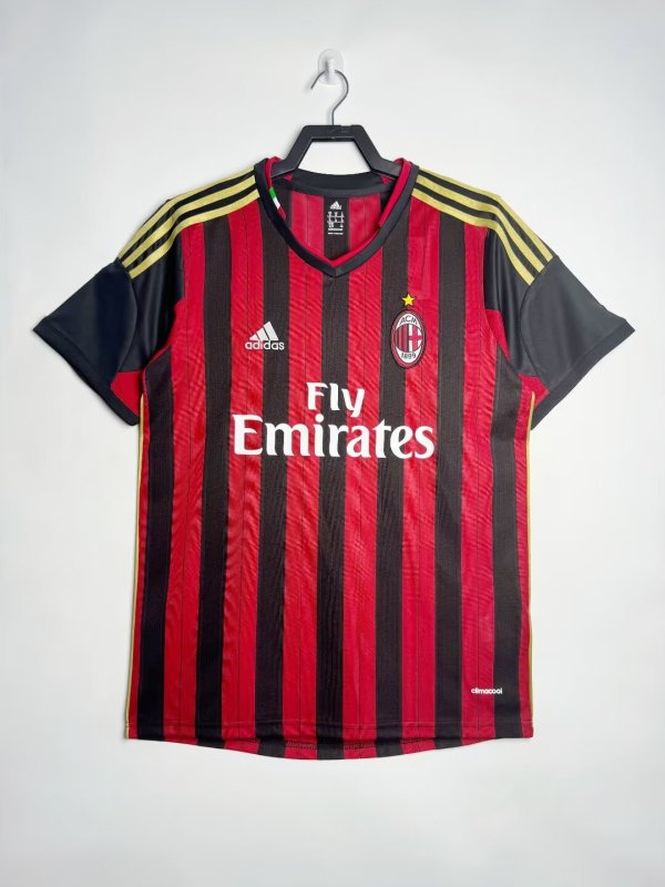 2013-14  Mens AC Milan Retro Home Jersey