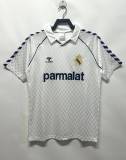 1986-1987   Real Madrid Home White Retro Soccer Jersey