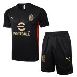 2024/25 Mens AC Milan Short Training Suit Black