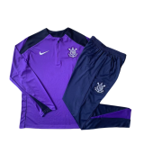 24-25Mens Corinthians Half-zip sportswear suit