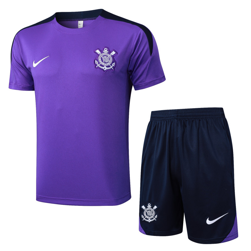 24-25 Mens Corinthians Purple  Training Short Suit