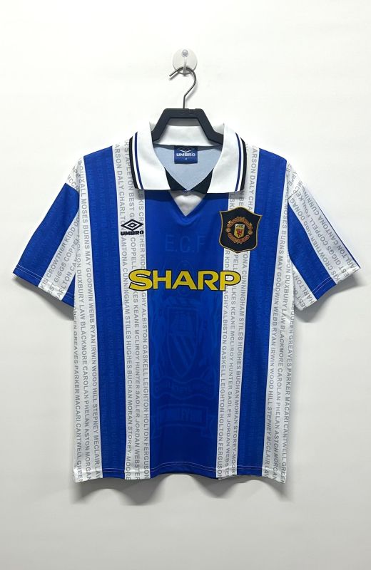 1994-96  Mens Manchester United Retro Third  Away soccer Jersey