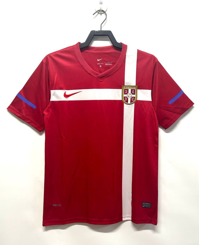 2010 Mens Serbia red  Home Retro Soccer Jersey