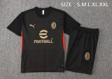 2024/25 Mens AC Milan Short Training Suit Black