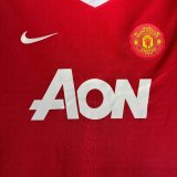 2010-11 Mens Manchester United Retro Home red  Jersey