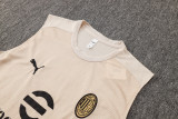 2024/25 Mens AC Milan  Vest  apricot Short Training Suit
