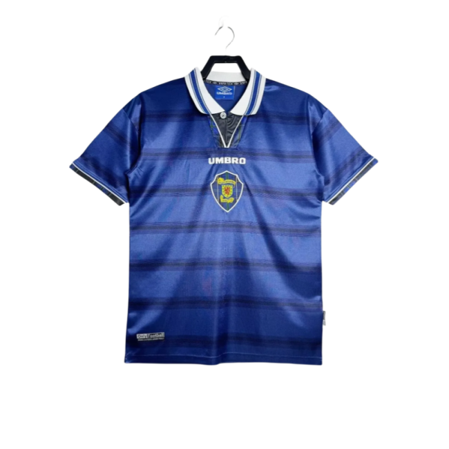 1998-00 Scotland blue Away Retro Soccer Jersey