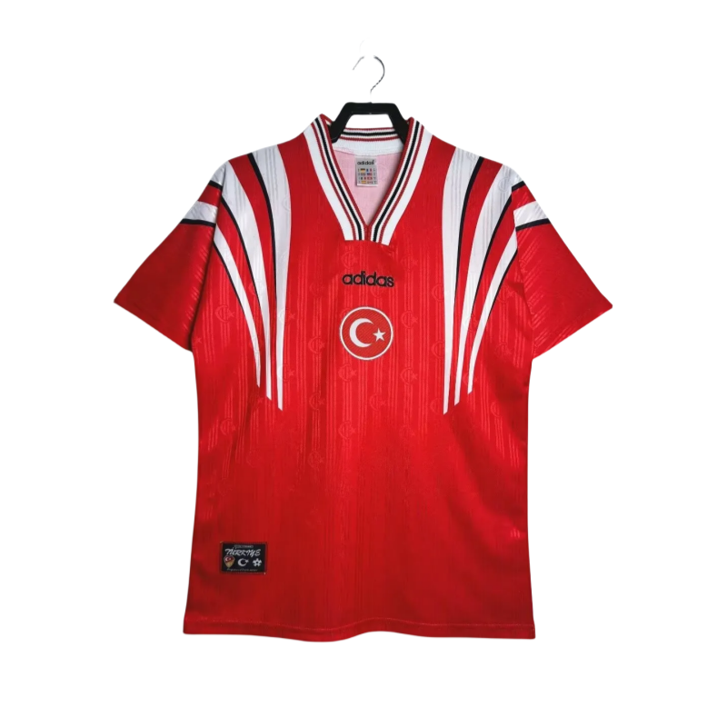1996 Mens Türkiye home red  Retro jersey