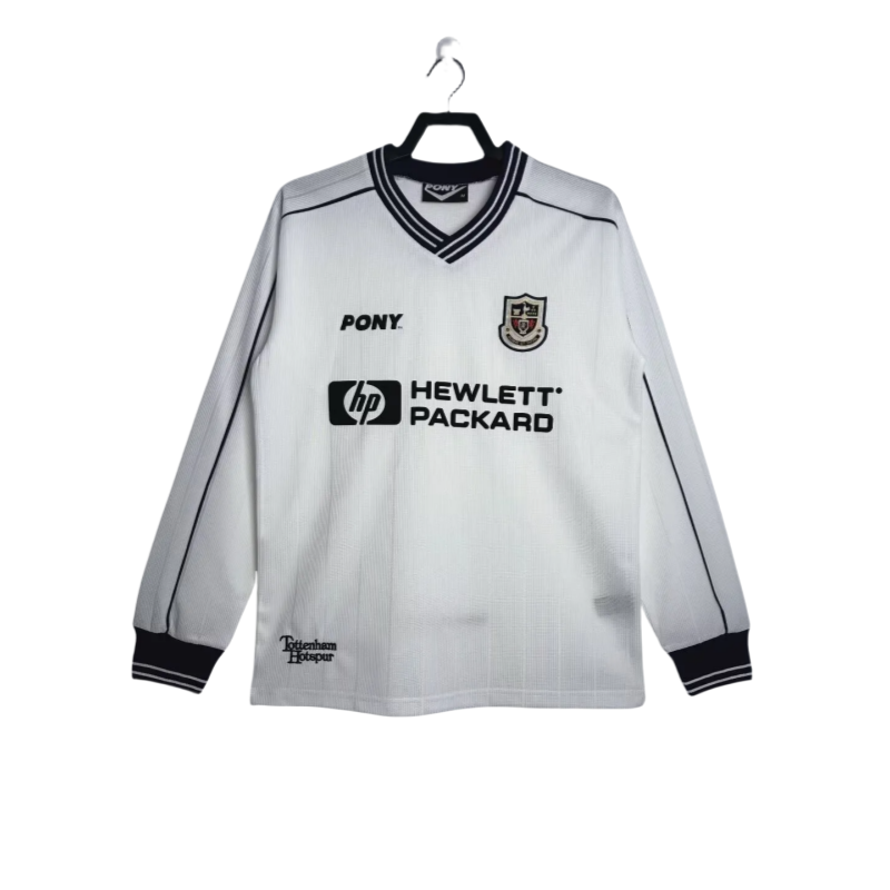 1997-99 Mens Tottenham Hotspur White  goalkeeper Long sleeve Jersey