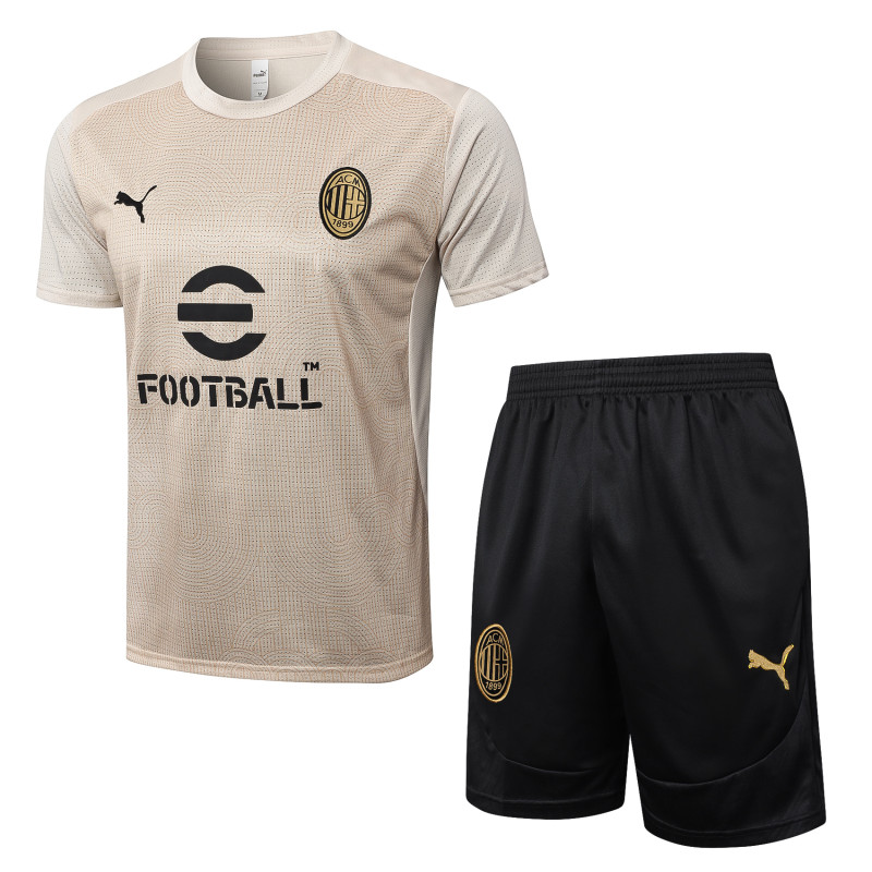 2024/25 Mens AC Milan Short Training Suit apricot
