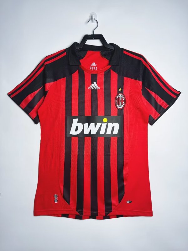 2013-14  Mens AC Milan Retro Home Jersey