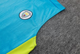 2024/25 Mens Manchester City Vest short Training Suit Lake blue