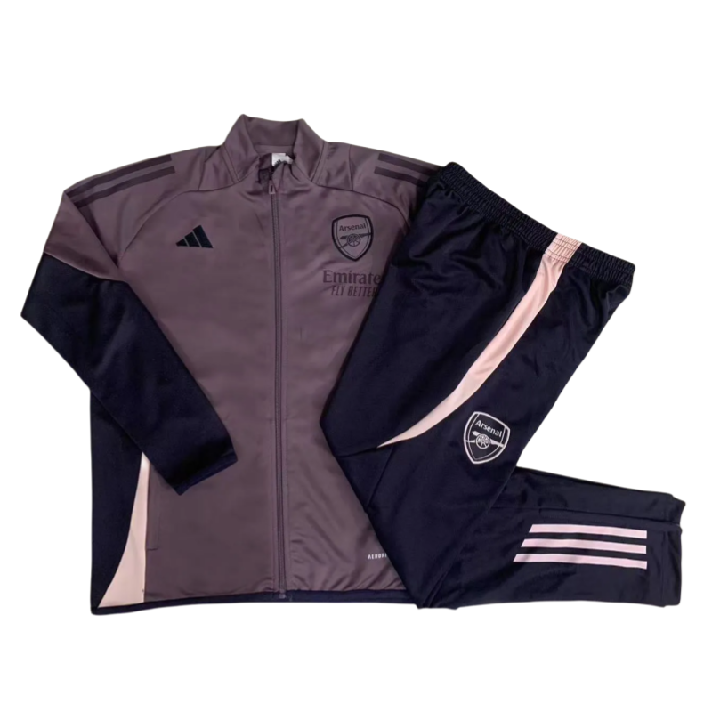 2024/25 Mens Arsenal Gray purple  jacket Training Suit