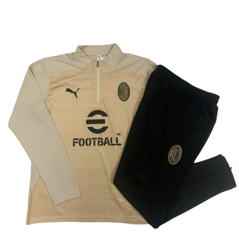 2024/25 Mens AC Milan kids Half Pull Tracksuit