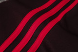 24-25 Bayern hoodie Deep Red Half Pull Tracksuit