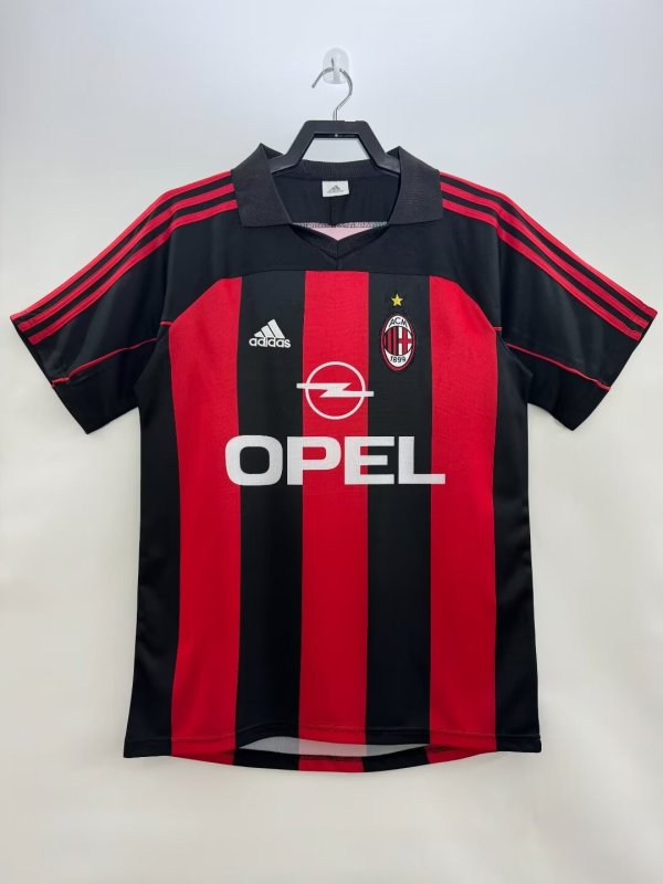 2000-02 Mens AC Milan Retro Home Jersey