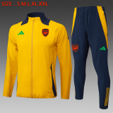 2024/25 Mens Arsenal Jacket + Pants Training Suit yellow