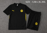 2024/25 Mens Borussia Dortmund Short Training Suit Black
