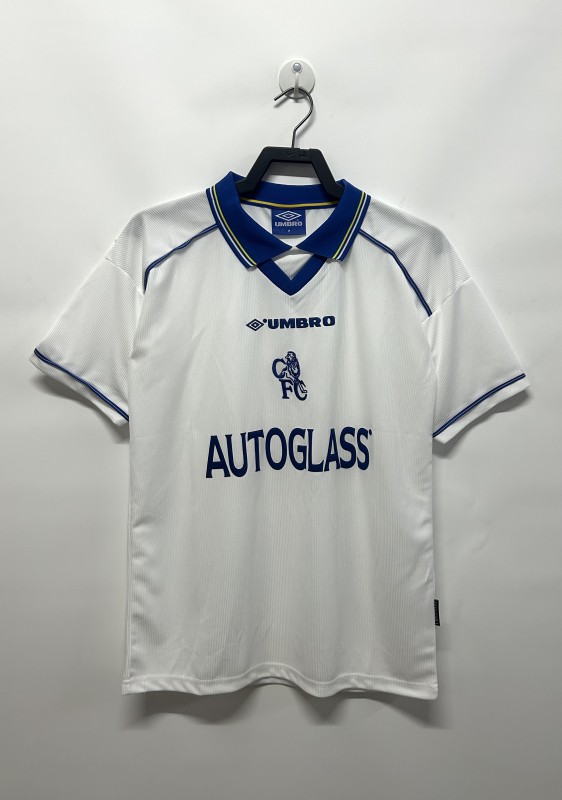 1998-2000 Mens Chelsea White  Retro  away  Jersey
