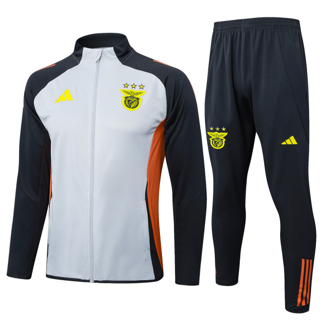 24-25Mens Benfica  Jacket + Pants Training Suit grey