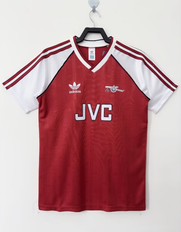 1988-90 Mens Arsenal red  Retro Home Jersey
