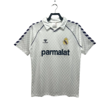 1986-1987   Real Madrid Home White Retro Soccer Jersey