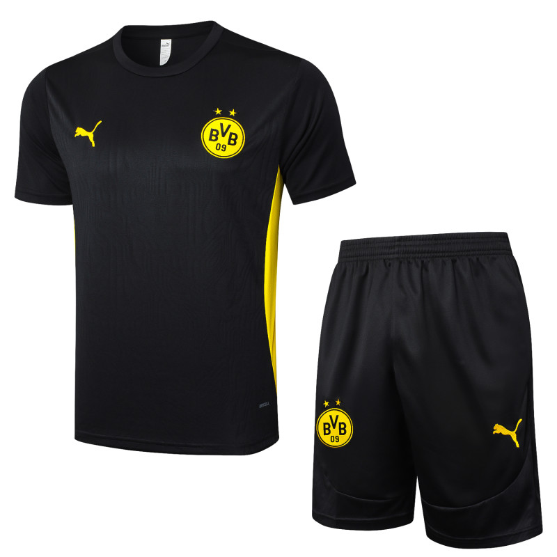2024/25 Mens Borussia Dortmund Short Training Suit Black
