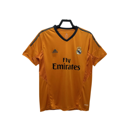 2013-2014 Real Madrid  yellow Third Away Retro Soccer Jersey