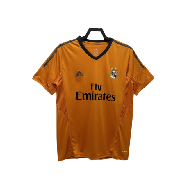 2013-2014 Real Madrid  yellow Third Away Retro Soccer Jersey