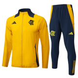 2024/25 Mens Flamengo Jacket + Pants Training Suit yellow