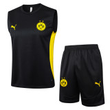 2024/25 Mens Borussia Dortmund Vest Short Training Suit black