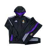 24-25 Real Madrid  Kids black hoodie Half Pull Special Edition