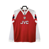 1992-94  Mens Arsenal home Retro Jersey Long Sleeve