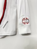 2006-07  Mens AC Milan white  Retro  Away Long sleeve Jersey