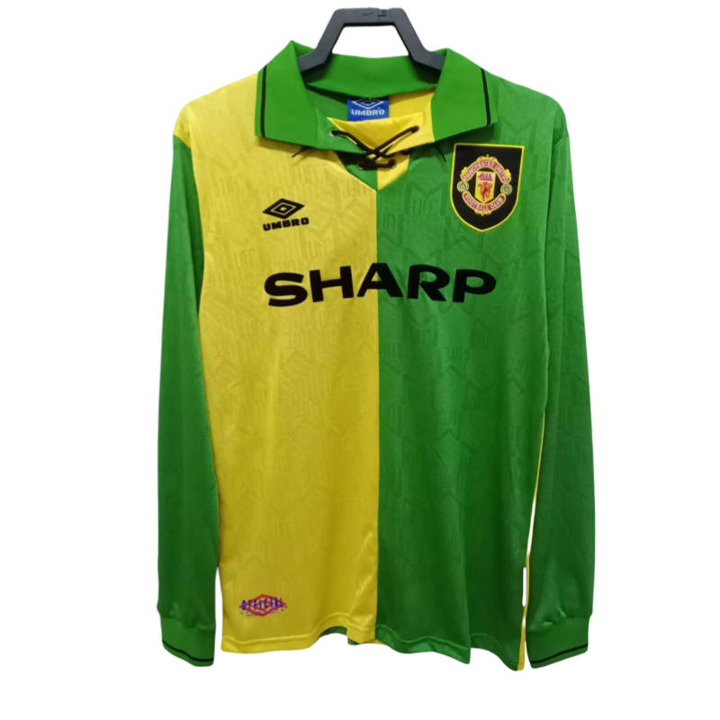 1992-94 Mens Manchester United Retro  Away Jersey Long Sleeve