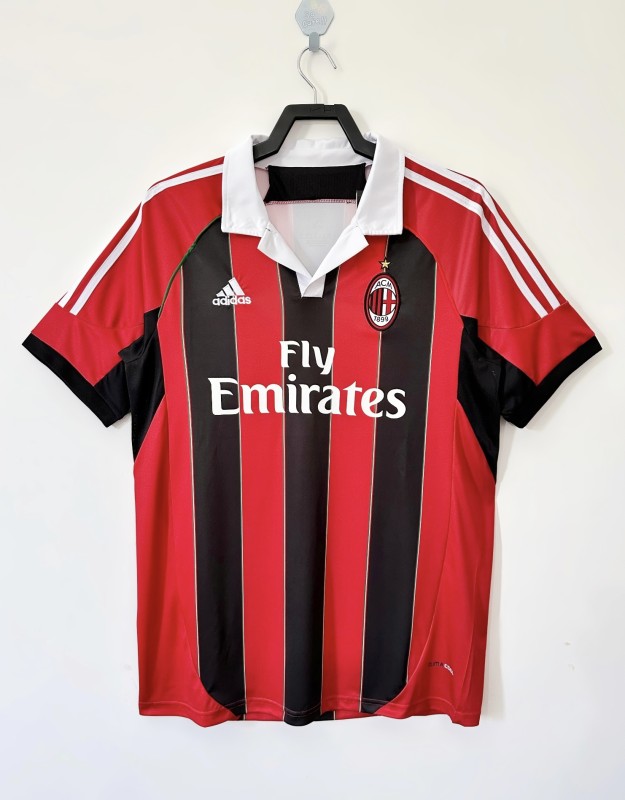 2012-13  Mens AC Milan Retro Home Jersey