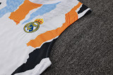 2024/25 Mens Real Madrid  Blue yellow white Vest Short traning suit