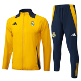 2025-26 Real Madrid yellow Jacket Training Suit