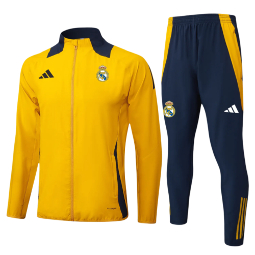 2025-26 Real Madrid yellow Jacket Training Suit
