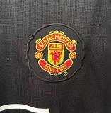 2007-08 Mens Manchester United black Retro Away Jersey