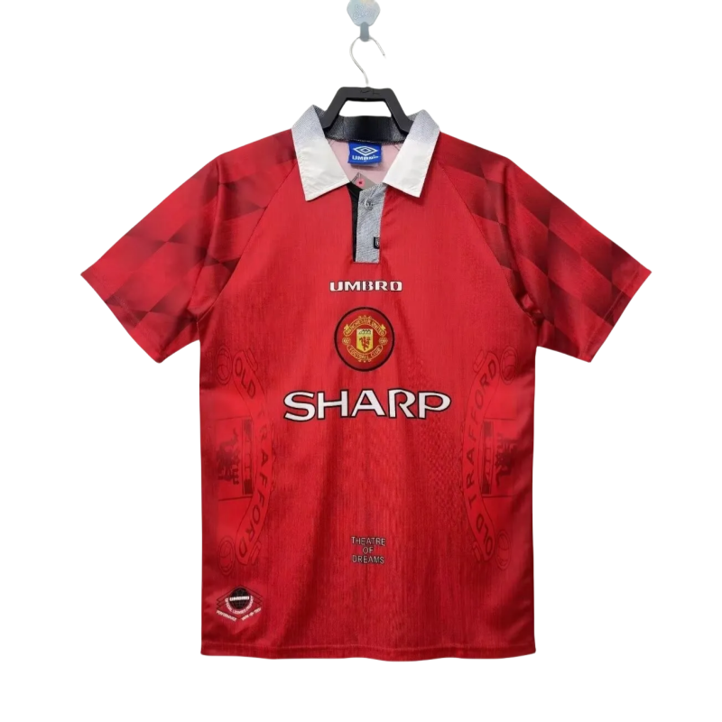 1996-97  Mens Manchester United Home Retro red  Jersey
