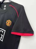 2007-08 Mens Manchester United black Retro Away Jersey