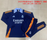 24-25 Real Madrid  Kids Royal Blue Half Pull Special Edition