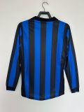 1998-99 Mens Inter Milan Retro home Long sleeve  Jersey