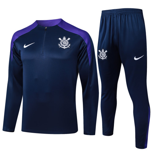 2024/25 Mens Corinthians Royal Blue Half-pull Training Suit