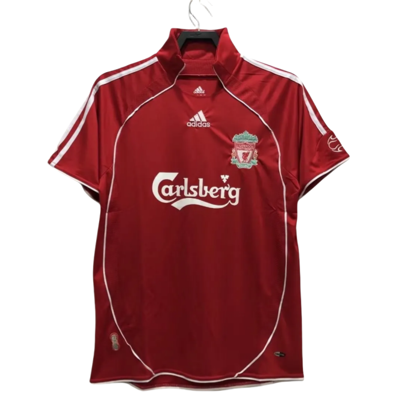 2006-08 Mens LIV red Retro home soccer  Jersey