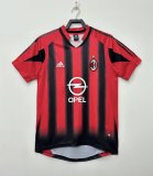 2004-2005 Mens AC Milan Retro Home Jersey